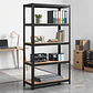 Estante Rack Metálico Negro 90x40x180cm, 5 Repisas,  175kg - Miniatura 2