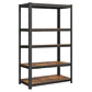 Estante Rack Metálico Negro 180x90x40cm, 5 Repisas, 200kg - Miniatura 1