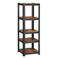 Estante Rack Metálico Negro 40x40x180cm,  5 Repisas, 200kg - Miniatura 1