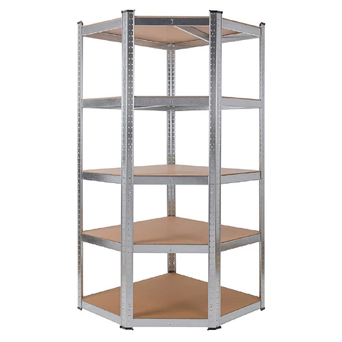 Estante Esquinero Galvanizado 75x40x180cm,  5 Repisas, 200kg
