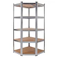 Estante Esquinero Galvanizado 75x40x180cm,  5 Repisas, 200kg - Miniatura 1