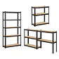 Estante Rack Metálico Negro 70x30x150cm, 5 Repisas, 175kg - Miniatura 4
