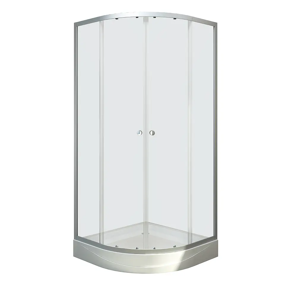 Combo Cabina Elegance 90x90 Curva + Columna de Ducha 3 Funciones 3
