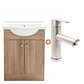 Combo Vanitorio a Piso Lenga 60cm + Grifería Lavatorio Inox - Miniatura 1