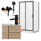 Combo Baño Cabina 120x90 + Vanitorio Colgante + Grifería Completa - Miniatura 1