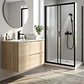 Combo Baño Cabina 120x90 + Vanitorio Colgante + Grifería Completa - Miniatura 2