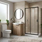 Combo Baño Completo: Cabina 120x90 + Vanitorio Lenga + WC One Piece - Miniatura 2