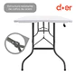 Set de Mesa Plegable tipo Maleta + 4 Sillas Plegables portátiles DOER - Miniatura 4