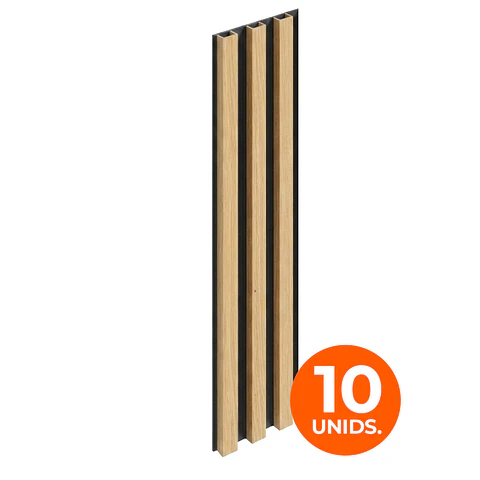Wall Panel WPC Decorativo Cedro Nórdico, 240x16, 22mm, Caja 10 Unids.