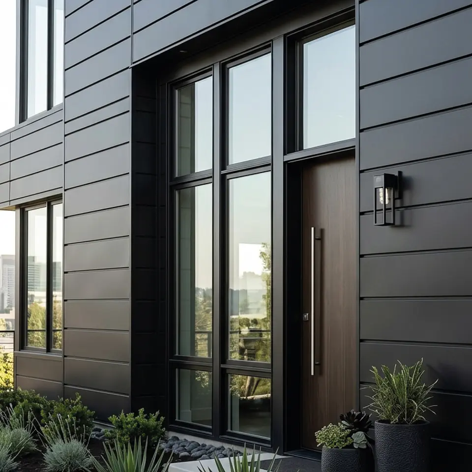 Metal Siding Negro Onix 3 tablas, 2900x383x16mm, Caja 10 Unids. 2