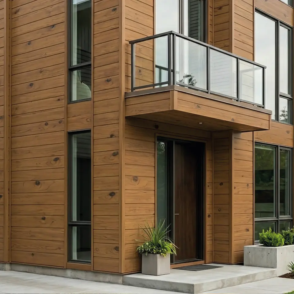 Metal Siding Roble Claro 3 tablas, 2900x383x16mm, Caja 10 Unids. 1