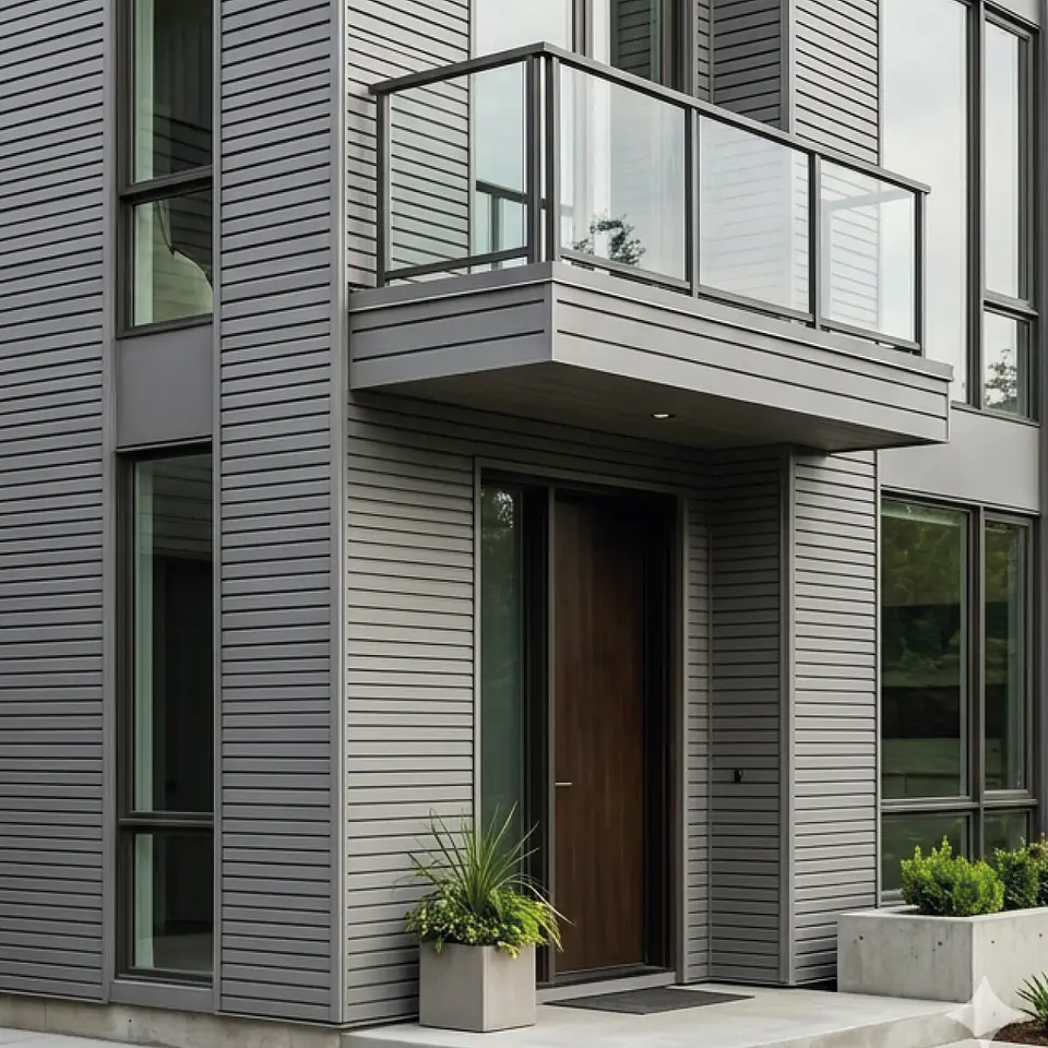 Metal Siding Gris Elegance 3 tablas, 2900x363x16mm, Caja 10 Unids. 1