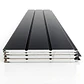 Metal Siding Negro Onix 3 tablas, 2900x383x16mm, Caja 10 Unids. - Miniatura 1