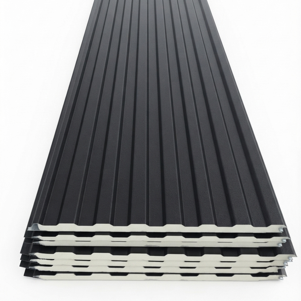 CAJA SIDING MET MOD1 NEGRO 290X38X1.6CM (8 UN/8.9M2)