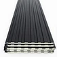 Metal Siding Negro Onix 7 tablas, 2900x363x16mm, Caja 10 Unids. - Miniatura 1