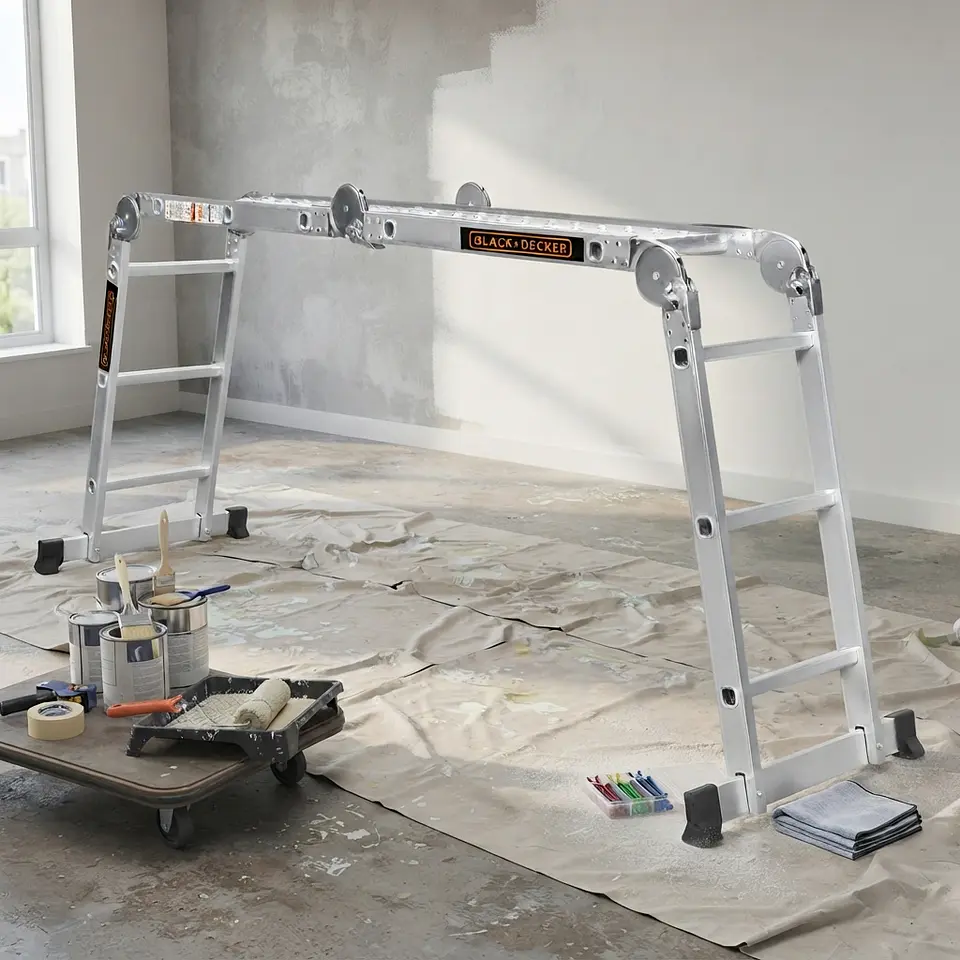 Escalera Black + Decker Articulada 4x3 150Kg 4