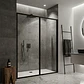 Mampara Ajustable 120-130x190 CM Marco NEGRO - Miniatura 2