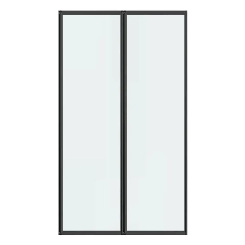 Mampara Ajustable 120-130x190 CM Marco NEGRO 3