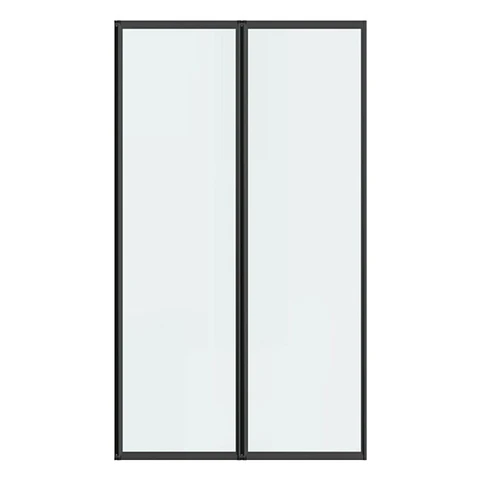 Mampara Ajustable 135-150x190 cm Marco NEGRO