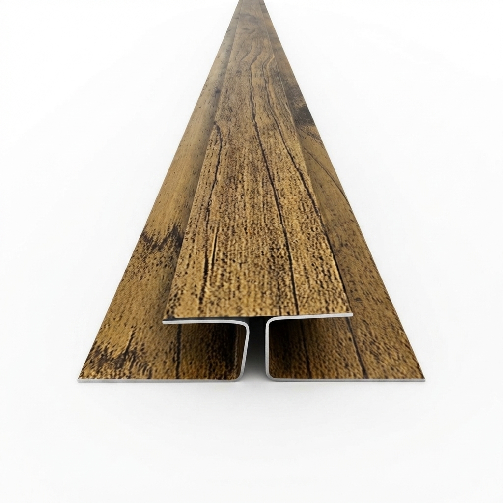 Perfil "T" Metal Siding, Cipres Biselado