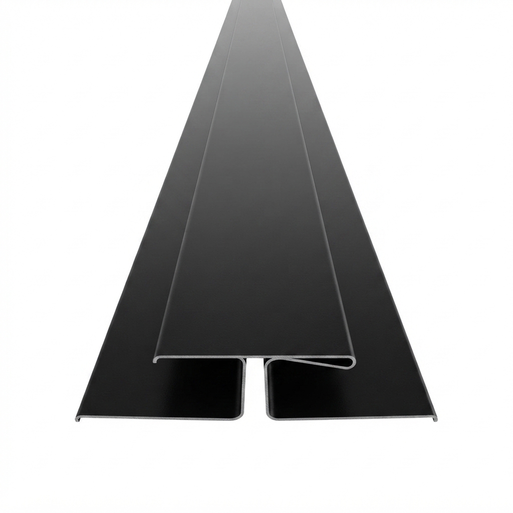 Perfil "T" Metal Siding, Negro Onix