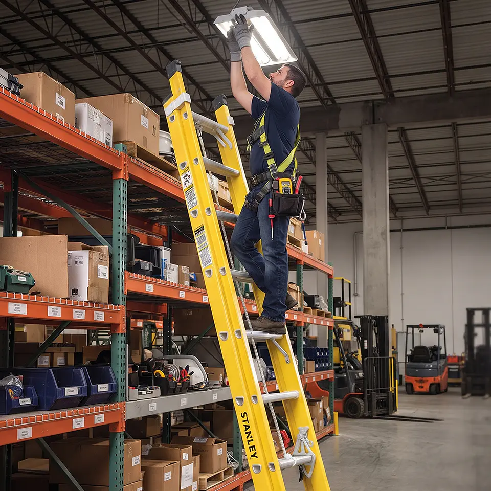Escalera Extensible de Fibra de Vidrio, Altura 440 CM STANLEY 2