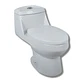 WC One Piece dual flush 4 y 6 litros descarga a Piso distancia 30cm blanco - Miniatura 1