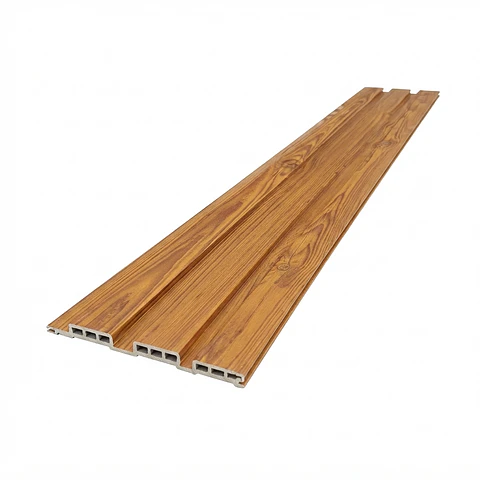 Wall Panel WPC Decorativo Roble Miel, 240x19,5cm x 12mm, Caja 10 Unids.