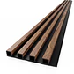 Wall Panel WPC Decorativo Roble Ahumado, 240x16, 22mm, Caja 10 Unids. - Miniatura 1
