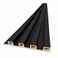 Wall Panel WPC Decorativo Negro Onix, 240x16, 22mm, Caja 10 Unids. - Miniatura 1