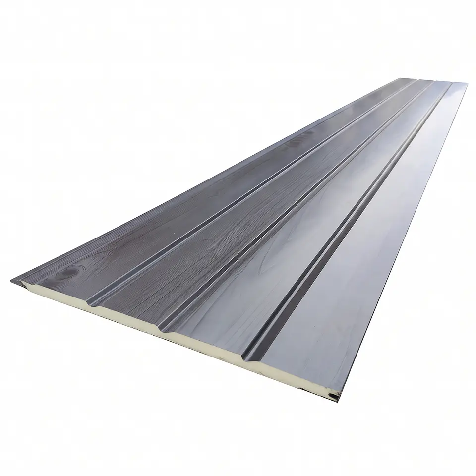 Metal Siding Gris Rustic 4 tablas, 2900x383x16mm, Caja 8 Unids. 1