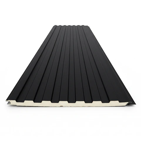 Metal Siding Negro Onix 7 tablas, 2900x363x16mm, Caja 8 Unids.