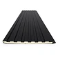 Metal Siding Negro Onix 7 tablas, 2900x363x16mm, Caja 8 Unids. - Miniatura 2