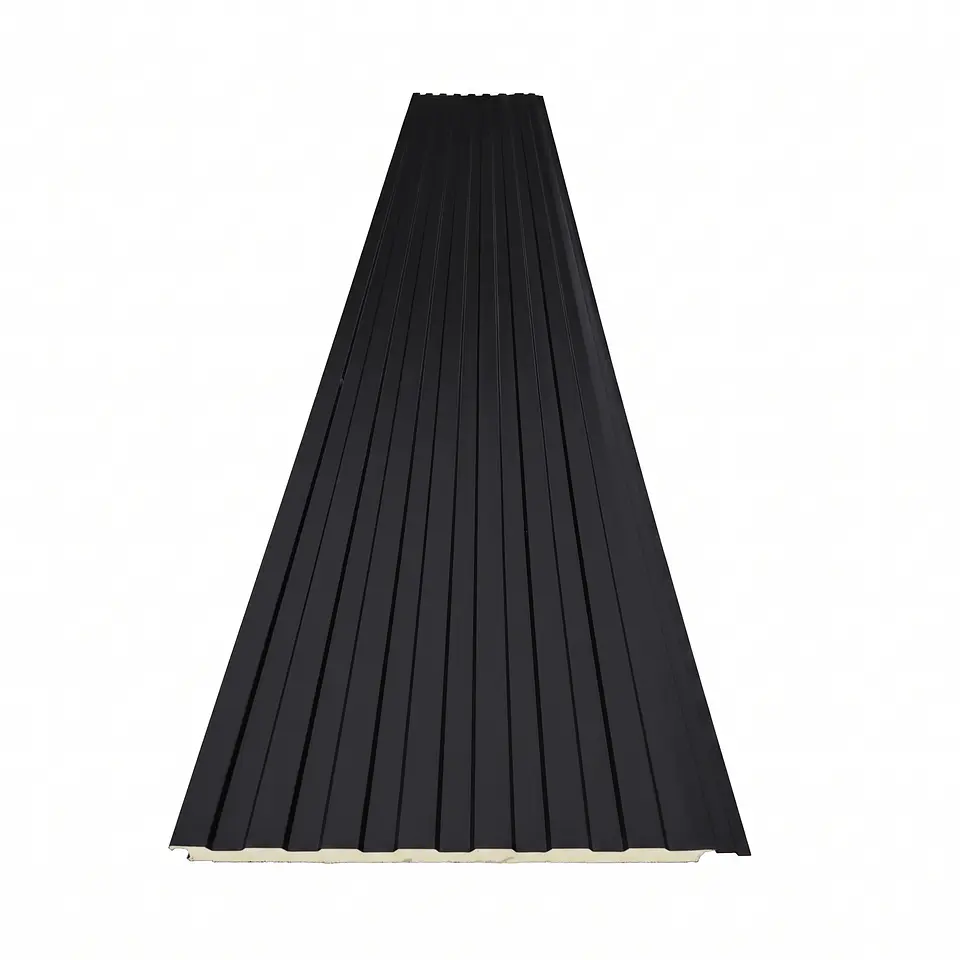 Metal Siding Negro Onix 7 tablas, 2900x363x16mm, Caja 8 Unids. 4