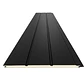 Metal Siding Negro Onix 3 tablas, 2900x383x16mm, Caja 8 Unids. - Miniatura 2