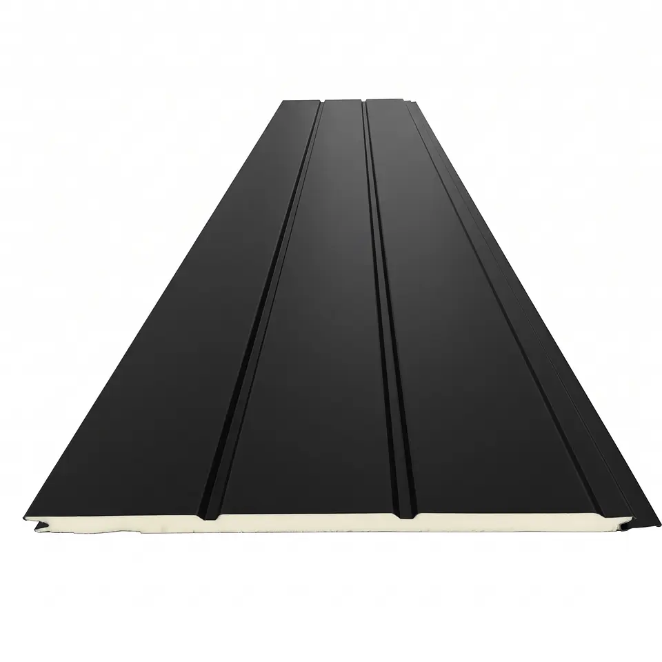 Metal Siding Negro Onix 3 tablas, 2900x383x16mm, Caja 8 Unids. 2