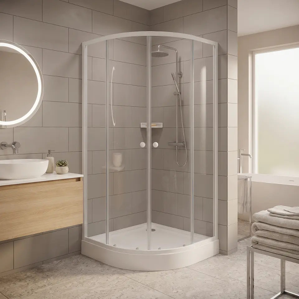 Cabina ducha Shower Curvo 70 x 70 x 200 cm Blanco 2