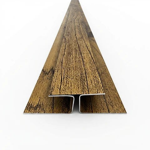 Perfil "T"  Metal Siding, Cipres Biselado