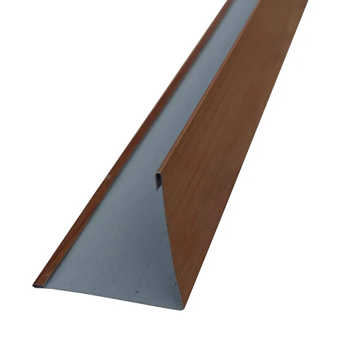 Perfil Esquinero Exterior Metal Siding 300cm, Cedro Claro