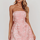 Melty Kisses Bow Mini Dress Pink - thumbnail 3