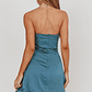 Toni Strapless Mini Dress Blue - thumbnail 2