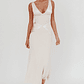 Soul Fire V-Neck Maxi Dress Champagne - thumbnail 2