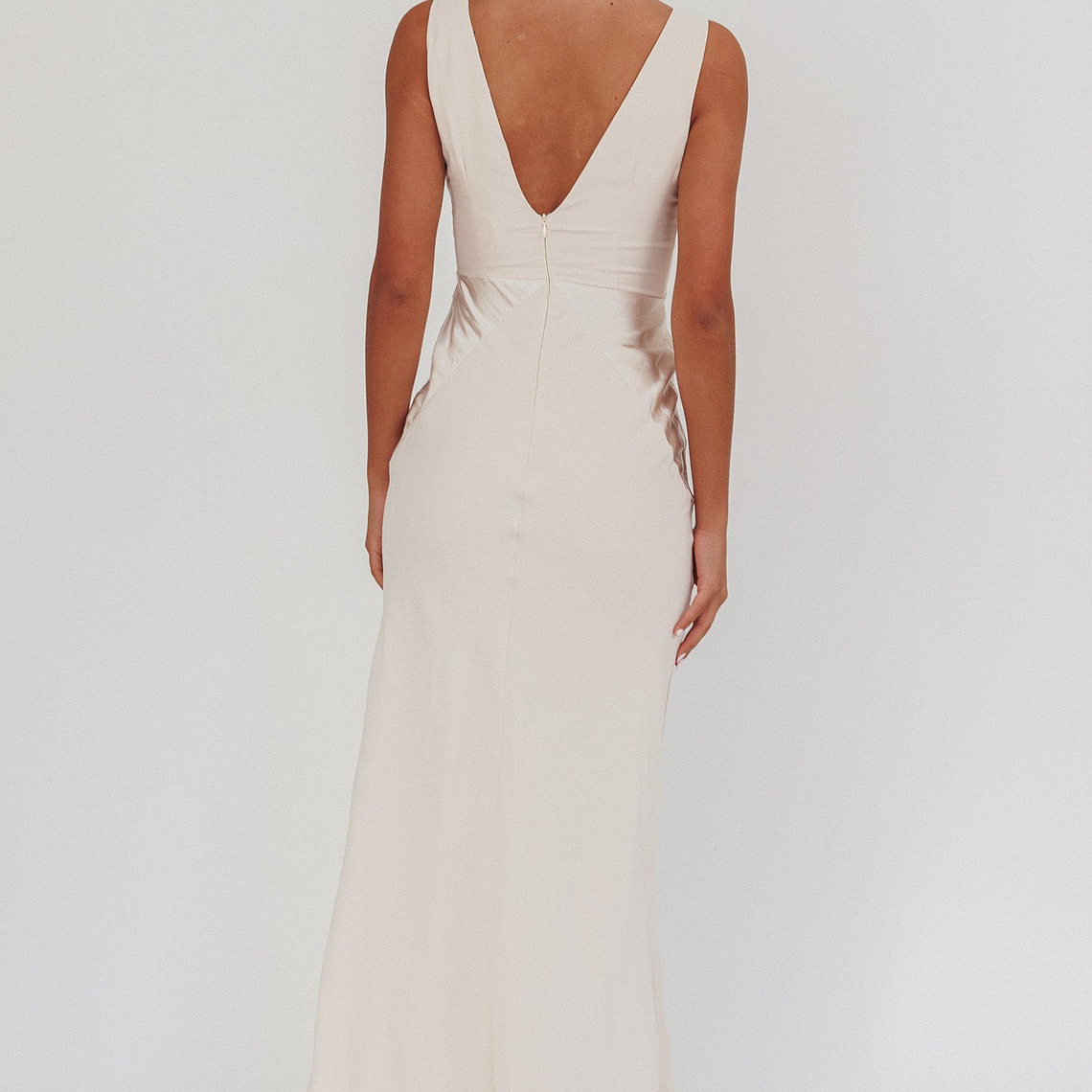 Soul Fire V-Neck Maxi Dress Champagne 3