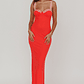 Girl Power Lace Strap Maxi Dress Red - thumbnail 4