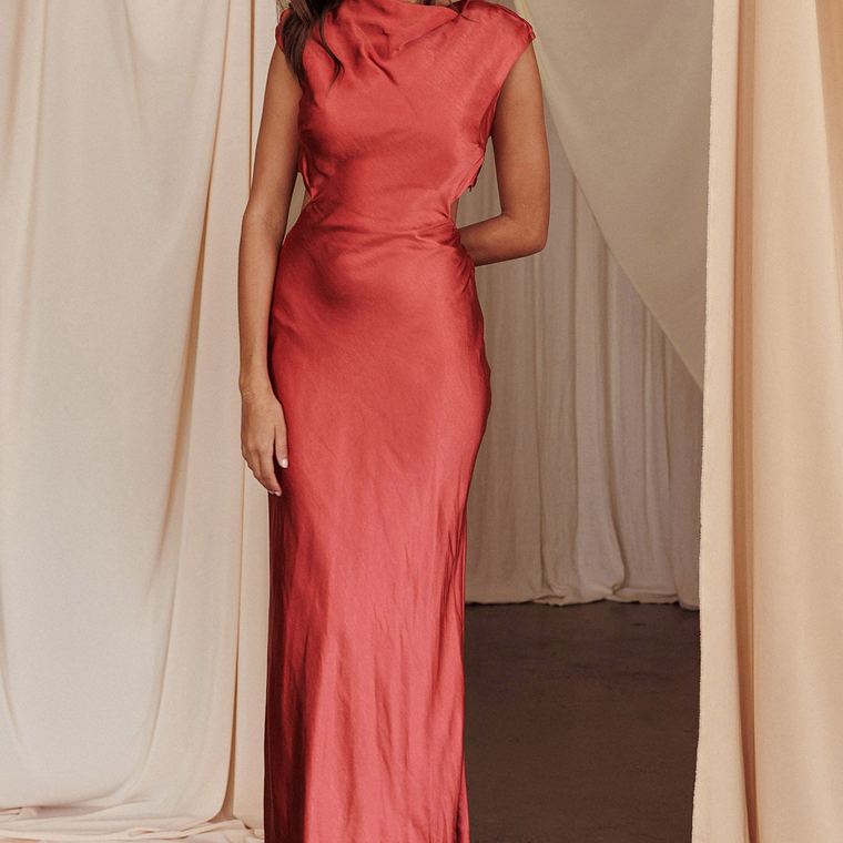 Starlight Sonata Cut-Out Cowl Back Maxi Dress Autumn 6