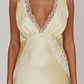 Ivonne Lace Trim V-Neck Maxi Dress Butter - thumbnail 5