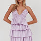 Heavenly Bliss Ruffle Mini Dress Lilac - thumbnail 5