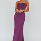 Teneal Lace-Up Back Maxi Dress Plum - thumbnail 5