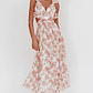 Madara Lace-Up Back Maxi Dress Floral Peach - thumbnail 4