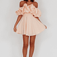 Kailynn Off-Shoulder A-Line Mini Dress Blush - thumbnail 3